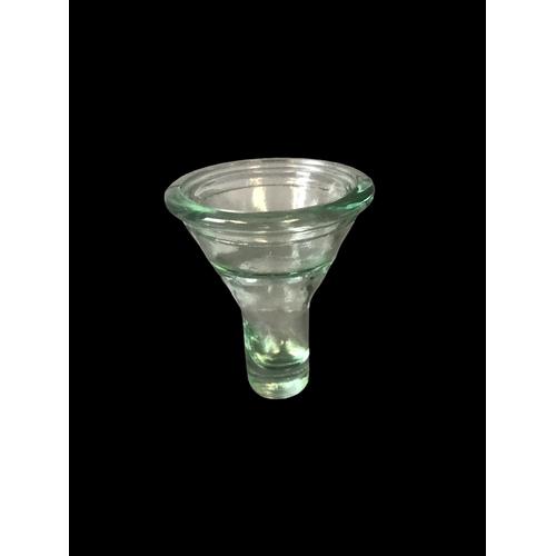 202 - Retro San Miguel Vidrios Recycled Glass Punch Bowl and Glasses