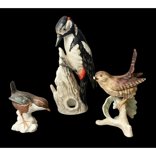 45 - A Collection of Nine Goebel porcelain birds.