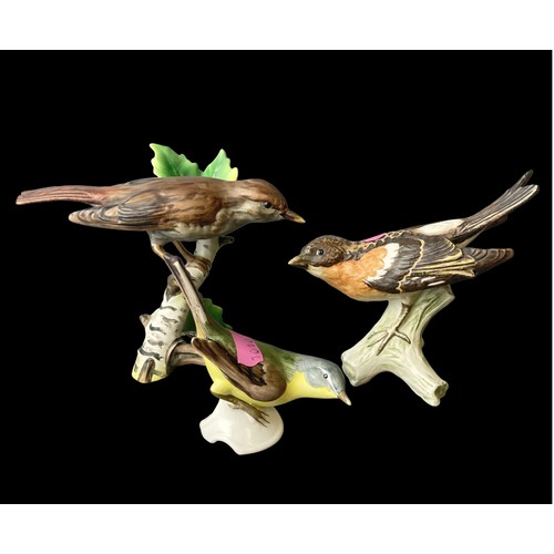 45 - A Collection of Nine Goebel porcelain birds.