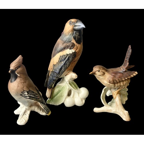 45 - A Collection of Nine Goebel porcelain birds.