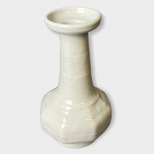 160B - A Chinese Longquan Celadon Kinuta bottle vase. 
13cm Tall.