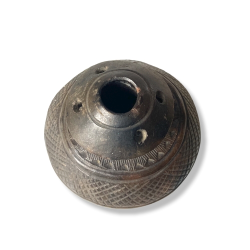 101 - A Chinese neolithic type pottery Incense burner. 
Approx 10cm tall.