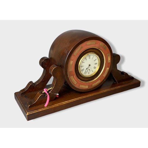 112 - An early 20th century Mantle clock with Swiss movement. 
50.5 x 24 cm