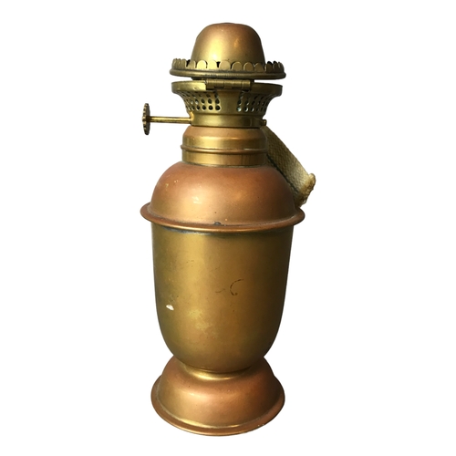 123 - A collection of Lamps including a Brass Ship Lantern and a Raydyot Green House Paraffin Heater