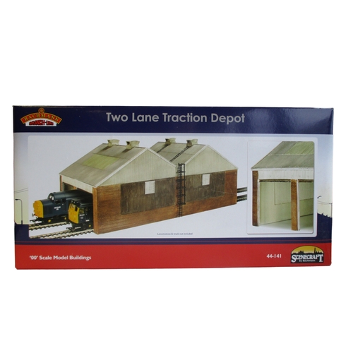 453 - BACHMANN SCENECRAFT 'TWO LANE TRACTION DEPOT' MODEL RAILWAY BUILDINGS. 'OO' SCALE.