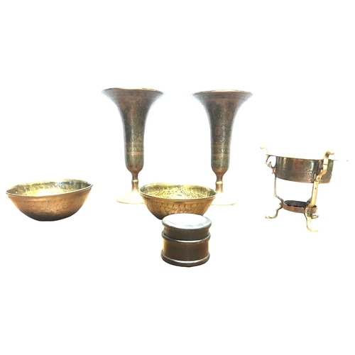 63 - A missalaneous collection of Persian Metalware