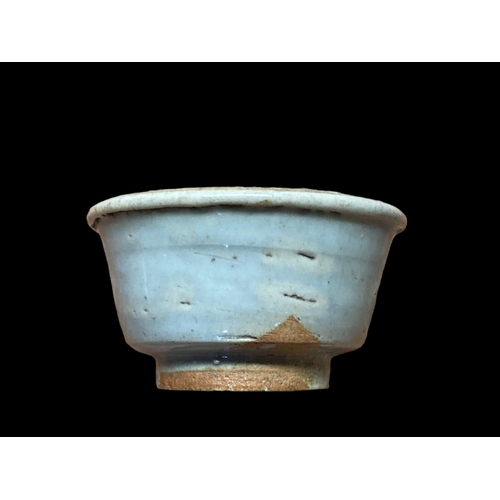 165B - A CHINESE SONG DYNASTY QINGBAI CELADON BRUSH WASHER. 
3.5 X 6.5CM