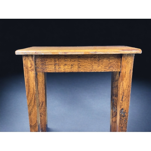 10B - A VINTAGE TAPERED LEG CONSOLE TABLE.
74CM TALL.