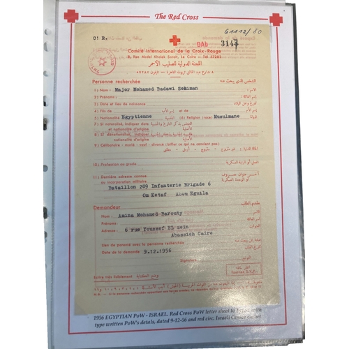 378 - A FOLDER CONTAINING MAINLY RED CROSS RELATED EPHEMERA & STAMPS. DATING MAINLY TO THE 1ST-HALF OF THE... 