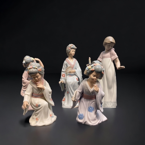 149 - A COLLECTION OF LEONARDO & ONE NAO PORCELAIN FIGURES.