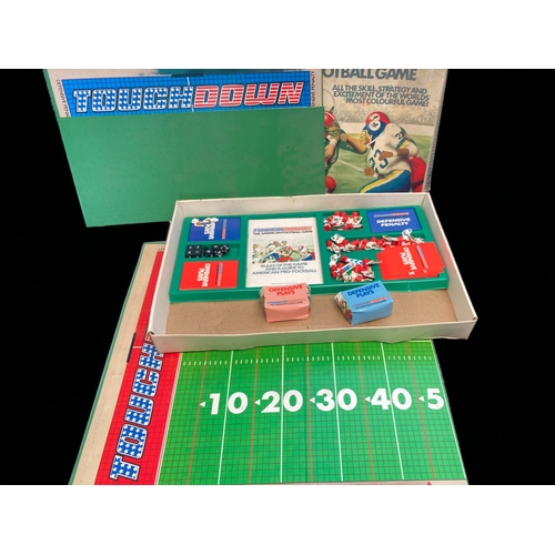 362 - TWO VINTAGE BOXED BOARD GAMES. INCLUDING TOUCHDOWN & CARPET GOLF.