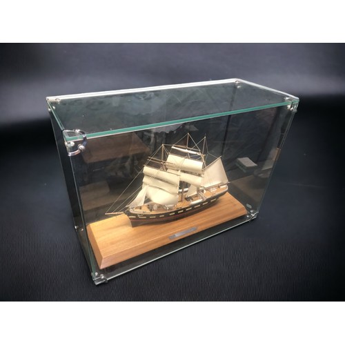 177 - Hand Built Scale Model of S.S. Clydesdale, 1819 - 1825 East Indiaman, in Large Glass Display case, 
... 