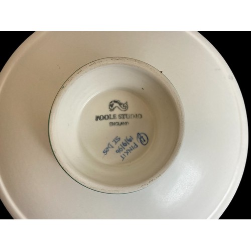 207 - A POOLE POTTERY 'COLLECTORS CLUB' BOWL.
DESIGNED BY SALLY TUFFIN. 
5 X 17CM