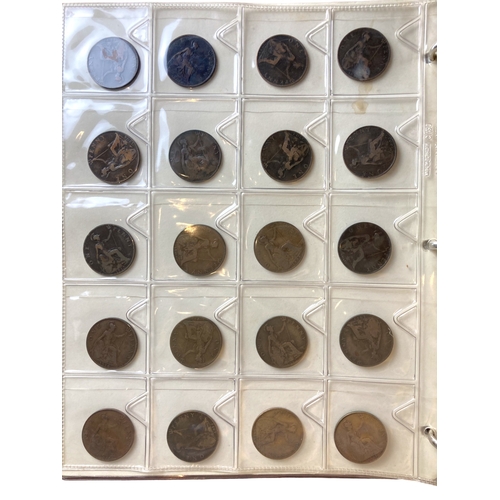 350 - THREE ALBUMS OF BRITISH & INTERNATIONAL COINS.