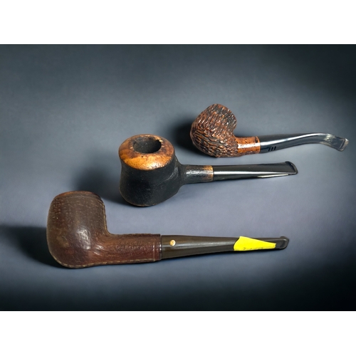 429 - THREE SMOKING PIPES, INCLUDING CAREY MAGIC INCH, DARNELL AND A SWISS CHERRY EXAMPLE.