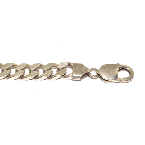 102 - 925 silver flat link bracelet 22cm 35g