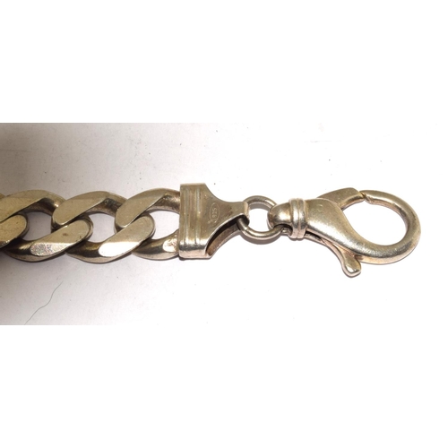 223 - 925 silver heavy bracelet 22cm 64g