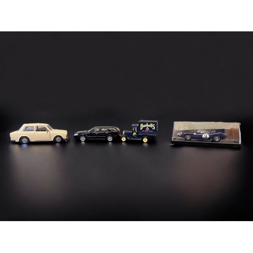 321 - A MISCELLANEOUS COLLECTION OF BAROMETERS & DIECAST MODEL CARS.