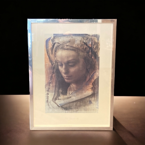 17 - A SIGNED PIETRO ANNIGONI PRINT OF 'ROSELLA'. TOGETHER WITH ONE OTHER PORTRAIT.