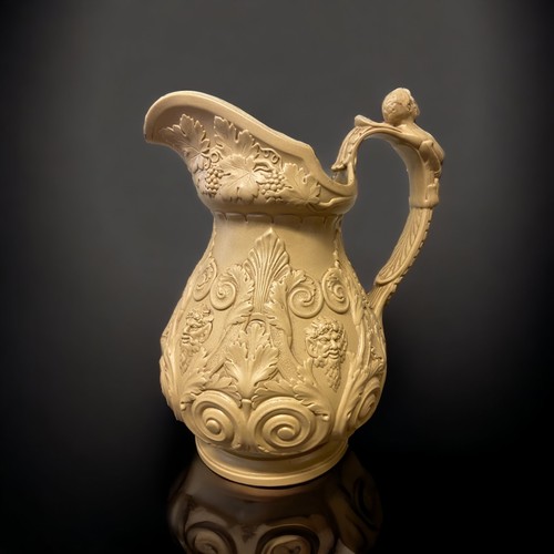 261 - A COLLECTION OF 19TH CENTURY STONEWARE JUGS.
INCLUDING RIDGWAY, COBRIDGE, MAJOLICA & MORE.