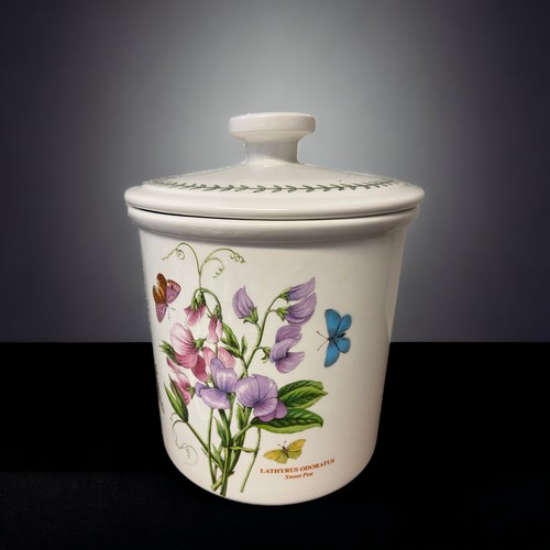 263 - A COLLECTION OF PORTMEIRION 'BOTANIC GARDEN' PATTERN ITEMS. INCLUDING A LARGE BISCUIT BARREL, VASE, ... 