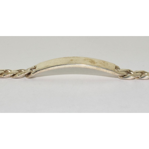 206 - 925 silver ID bracelet and bar