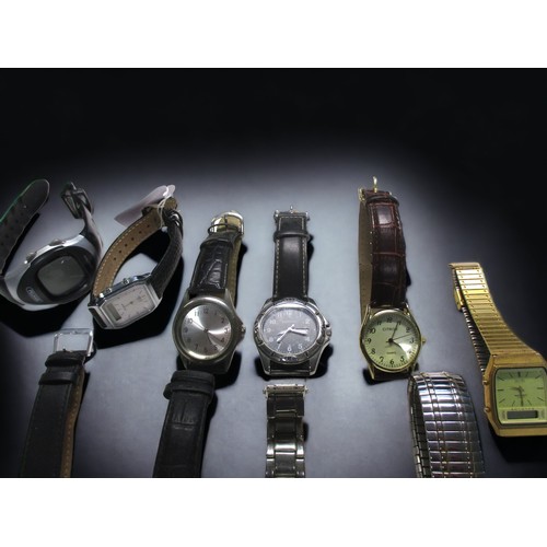 115B - A COLLECTION OF 19 VINTAGE DRESS WATCHES.