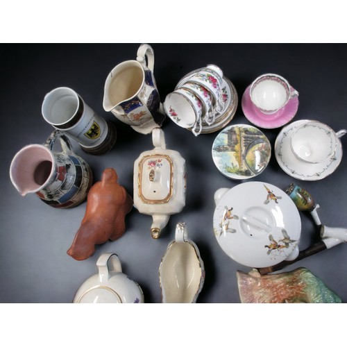 342 - A LARGE COLLECTION OF  MISCELLANEOUS BRITISH & CONTINENTAL CERAMICS.