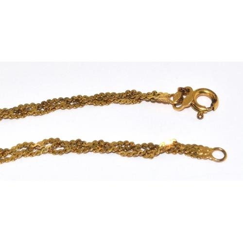 100 - 9ct gold mesh link bracelet 2.4g