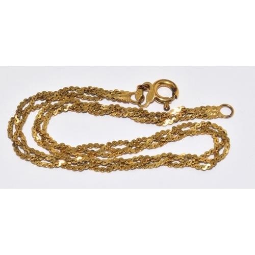 100 - 9ct gold mesh link bracelet 2.4g