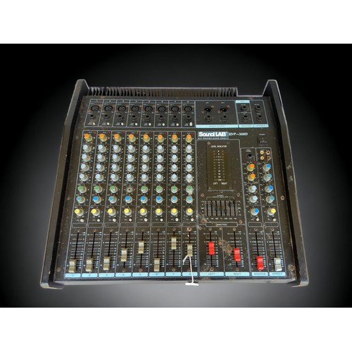 417 - A LARGE SOUNDLAB DJ MIXER HVP-308B PLUS ONE OTHER FADER.