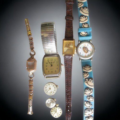 115C - A COLLECTION OF WATCHES & PARTS FOR SPARES AND REPAIRS.