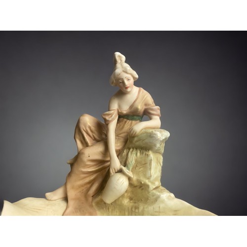 199 - Large Royal Dux ‘Lady at Well’ figure, Model 1047. Pink Triangle mark to base.
23cm tall