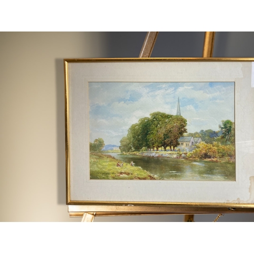 51 - A Ralph Johnson (1896-1980) Watercolour landscape scene. 
50 x 39cm (incl frame).