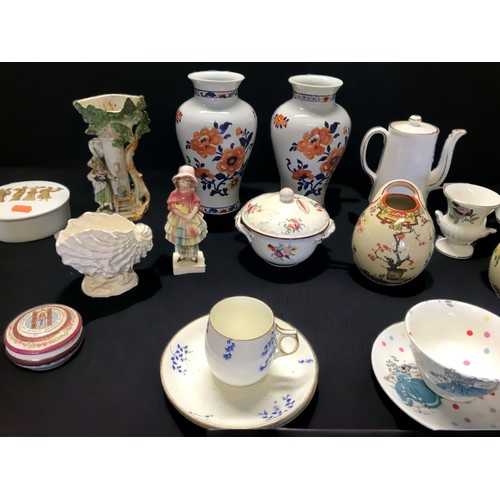 202 - A Large mixed lot of Mixed ceramics Victorian and later, including Staffordshire, and more