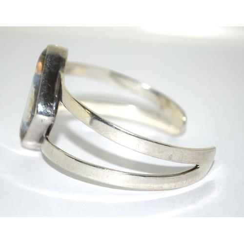 184 - 925 silver clip round fashion bracelet