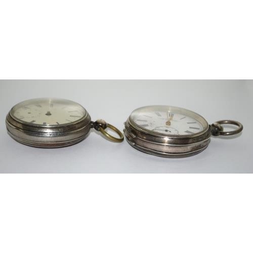 67 - 2 x 925 silver pocket watches