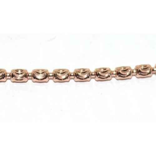 26 - Rose gold on 925 silver line bracelets x2