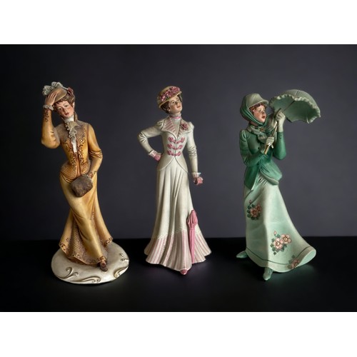 156 - A COLLECTION OF 6 CHINA FIGURINES, INCLUDING COALPORT, ROYAL DOULTON AND CAPODIMONTE.