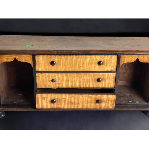 3 - A VICTORIAN TABLE TOP CABINET. WITH FITTED INTERIOR AND MIRROR FRONTS TO TWIN LOCKING DOORS. 
51 X 2... 