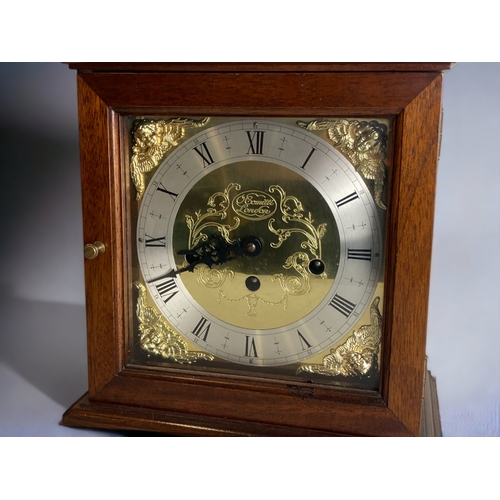 257 - A COMITTI OF LONDON MAHOGANY BRACKET CLOCK. 8-DAY MOVEMENT. STRIKING ON RODS.
WITH SILVERED CHAPTER ... 