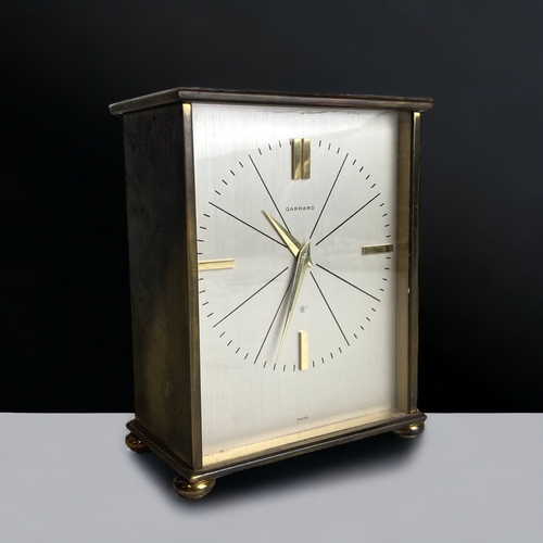 259 - A GARRARD 8 DAY MANTLE CLOCK. 
14 X 11 CM