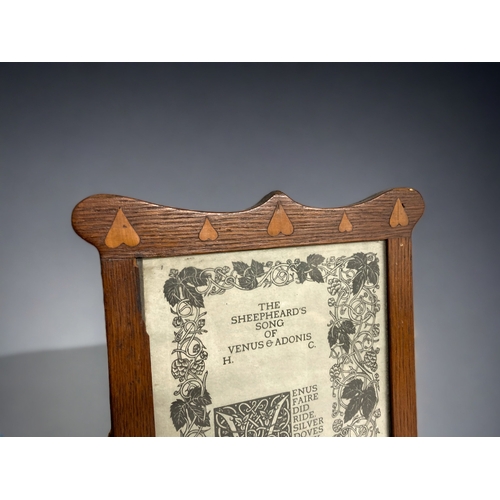 103 - A CHRISTOPHER DRESSER / ART NOUVEAU STYLE PICTURE FRAME.
28 X 20CM