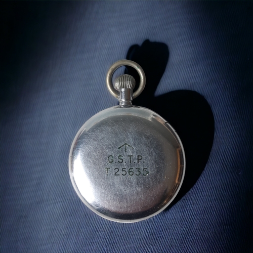 181 - WWII CYMA MILITARY POCKET WATCH.