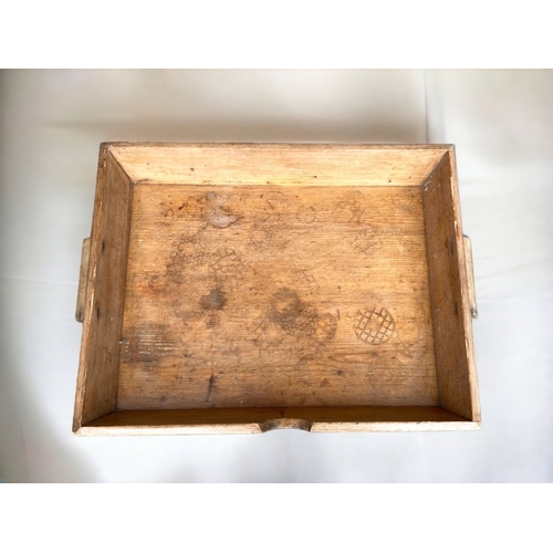 100 - LARGE VICTORIAN PINE DOUGH TROUGH.