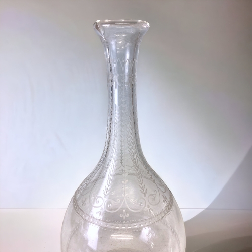 270 - A COLLECTION OF 19TH CENTURY DECANTERS & EWERS.