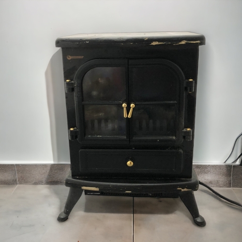 356 - BLACK ELECTRIC STOVE HEATER.