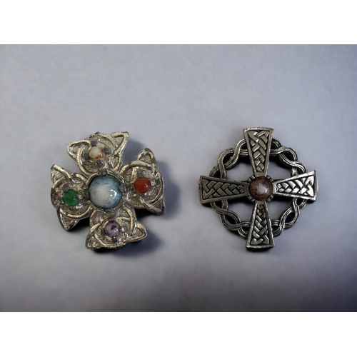 183 - A COLLECTION OF SIX LADIES CELTIC BROOCHES.