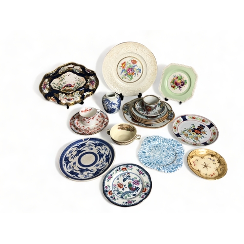 401 - A COLLECTION OF 19TH CENTURY & LATER ENGLISH CERAMICS.