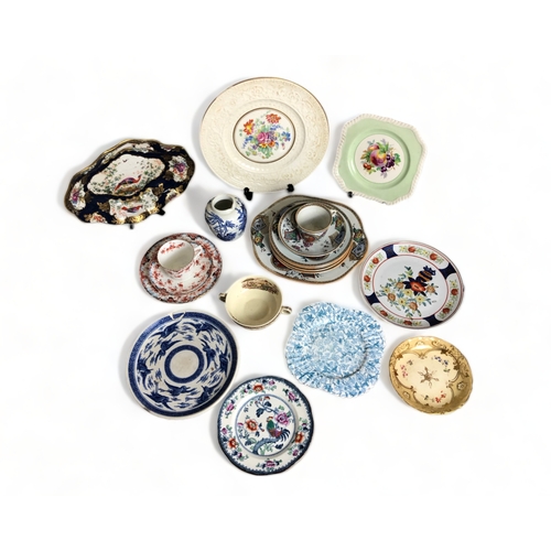 401 - A COLLECTION OF 19TH CENTURY & LATER ENGLISH CERAMICS.